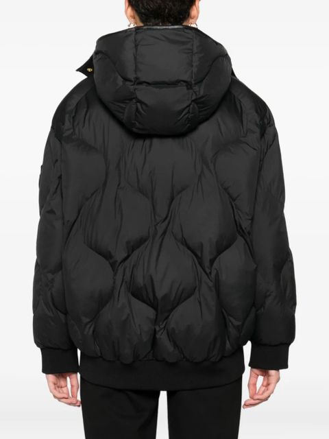 PINKO quilted hooded jacket - Black