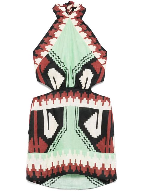 Johanna Ortiz Tide Strenght mini dress - Green - zdjęcie produktu nr 1