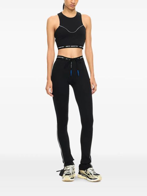 Off-White logoband crop top - Black