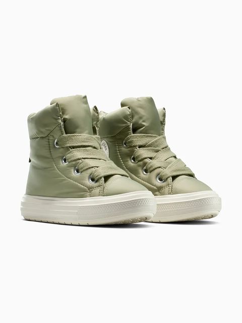 Converse śniegowce Chuck Taylor All Star Elements Boot kolor zielony A14275C