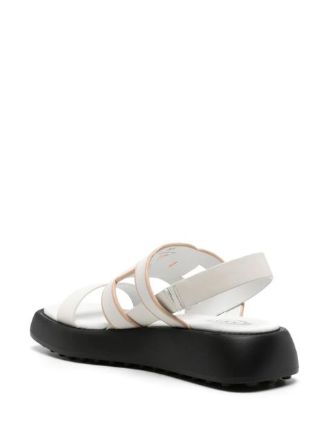 Tod's cut-out leather sandals - White - zdjęcie produktu nr 2