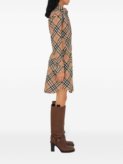 Burberry Vintage Check cotton shirtdress - Brown - zdjęcie produktu nr 2
