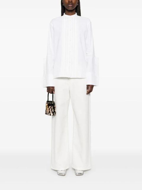 Jil Sander pintuck-detailed shirt - White