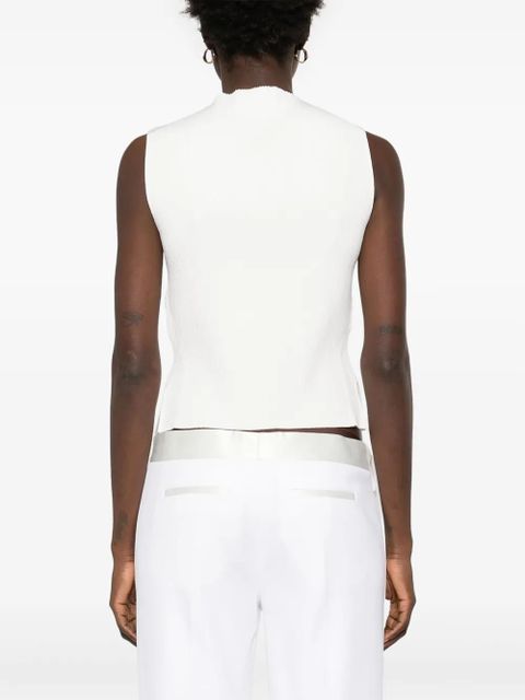 Victoria Beckham ribbed tank top - White - zdjęcie produktu nr 2