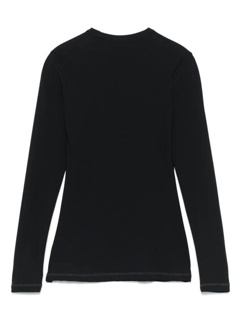 Jil Sander stretch-jersey T-shirt - Black - zdjęcie produktu nr 2