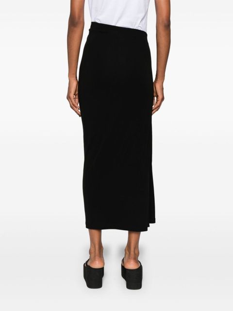 Rabanne ruched midi skirt - Black