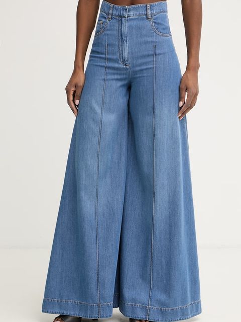 Simona Corsellini jeansy wide leg damskie - zdjęcie produktu nr 1