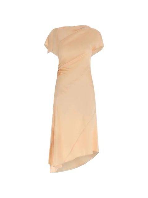 Victoria Beckham twist-detail asymmetric dress - Neutrals - zdjęcie produktu nr 1