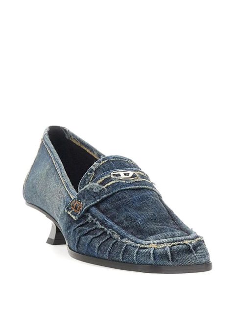 Diesel D-Amber logo-embellishment pumps - Blue - zdjęcie produktu nr 2