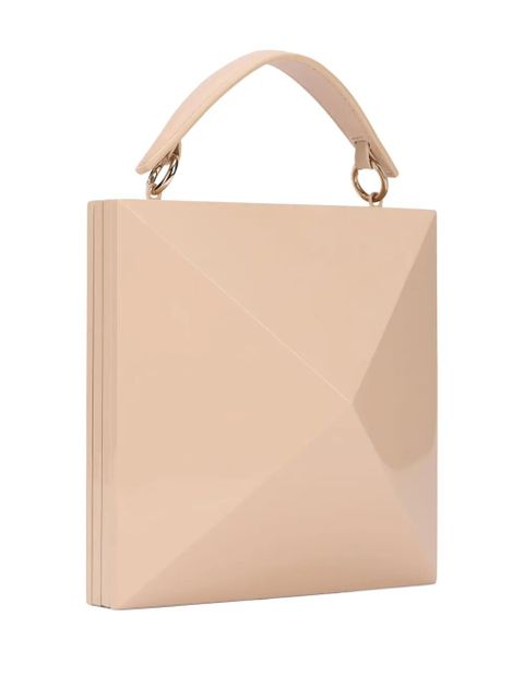 Valentino Garavani geometric clutch bag - Neutrals