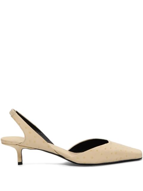 LouLou de Saison Sully square-toe slingback pumps - Neutrals - zdjęcie produktu nr 1