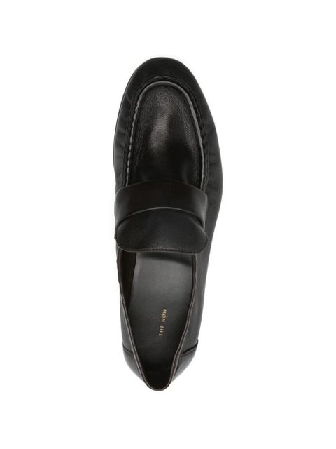The Row leather loafers - Brown