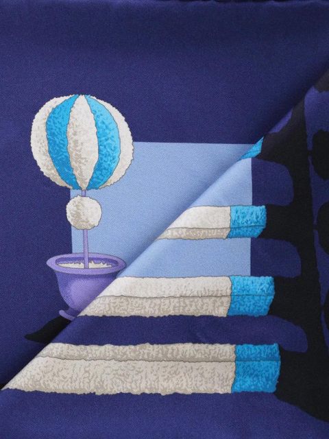 Ferragamo patterned scarf - Blue