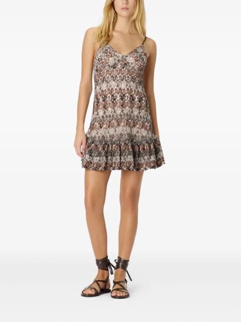 Missoni camouflage-pattern mini dress - Brown - zdjęcie produktu nr 2