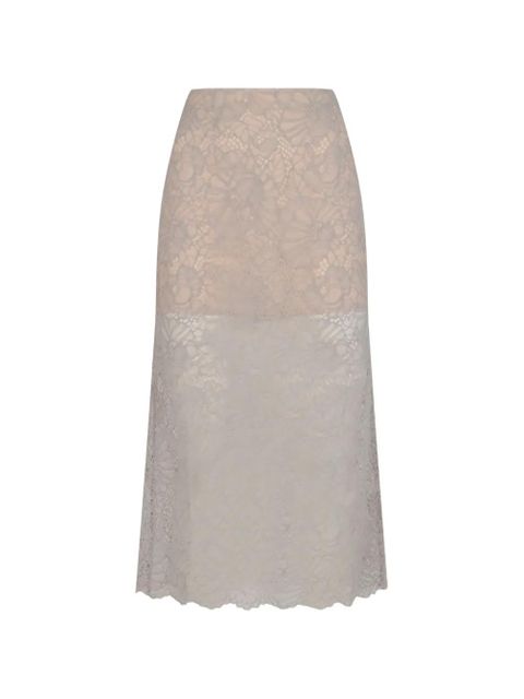 ROTATE BIRGER CHRISTENSEN lace mdi skirt - Grey - zdjęcie produktu nr 1