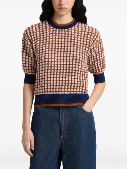 Marni jacquard tweed sweatshirt - Pink - zdjęcie produktu nr 2