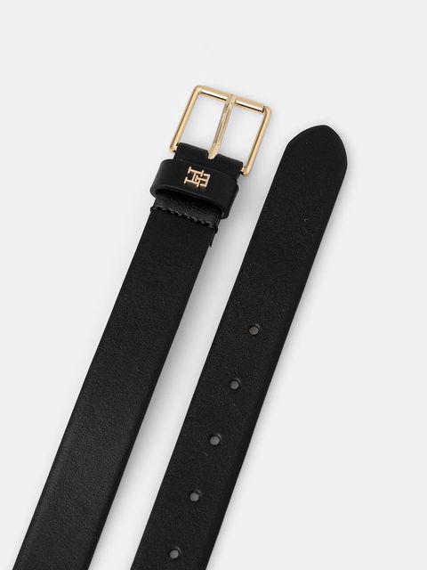 Tommy Hilfiger pasek skórzany damski kolor czarny AW0AW18251 - zdjęcie produktu nr 2