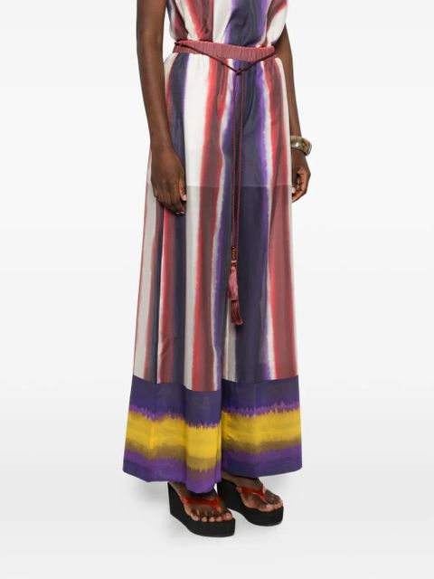 TWINSET drawstring pocket palazzo pants - Red