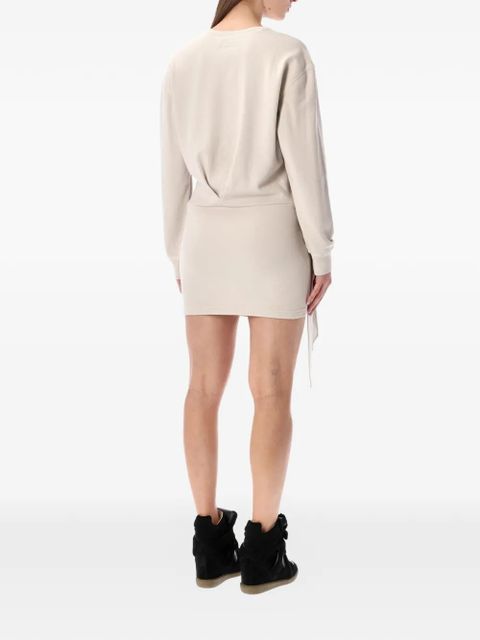 MARANT ÉTOILE Zae long-sleeve mini dress - Neutrals - zdjęcie produktu nr 2