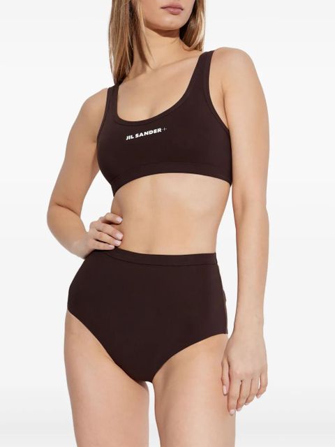 Jil Sander logo-print bikini top - Black - zdjęcie produktu nr 2