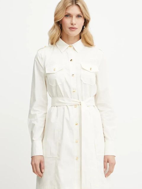 Marciano by Guess sukienka PAT kolor beżowy mini rozkloszowana 5GGK42 7315A - zdjęcie produktu nr 1