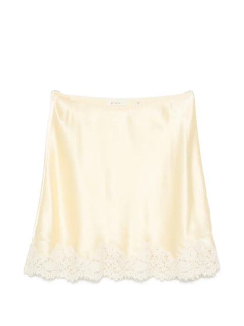 DÔEN DOEN GIULIETTA MINI SKIRT W LACE - Neutrals - zdjęcie produktu nr 1