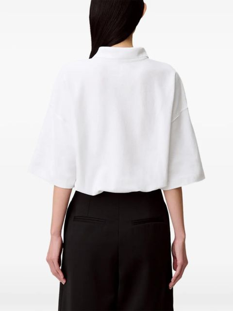 Claudie Pierlot drawstring-hem shirt - White