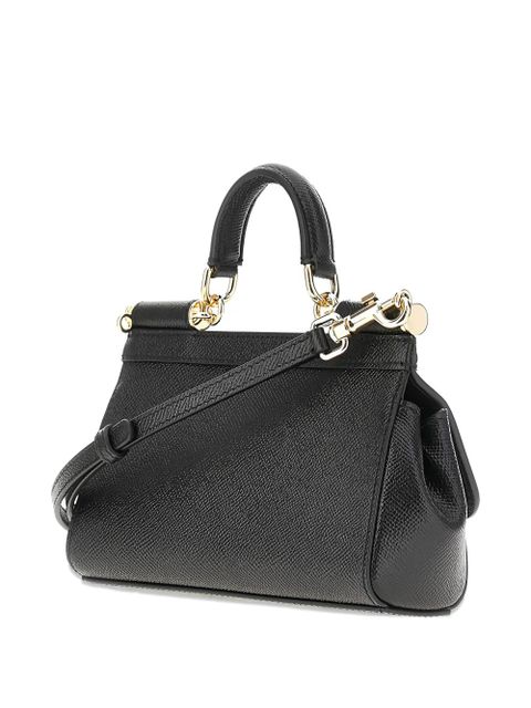 Dolce & Gabbana mini Sicily grained-leather tote bag - Black - zdjęcie produktu nr 2