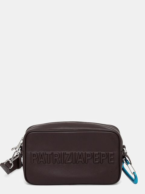Patrizia Pepe torebka skórzana kolor brązowy 8B0254 L113 - zdjęcie produktu nr 1