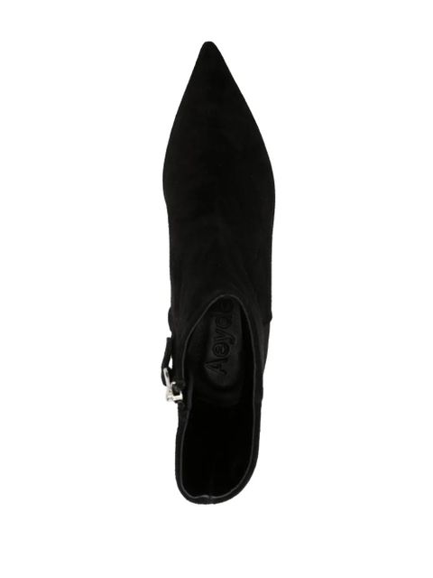 Aeyde Sofie 45mm suede boots - Black