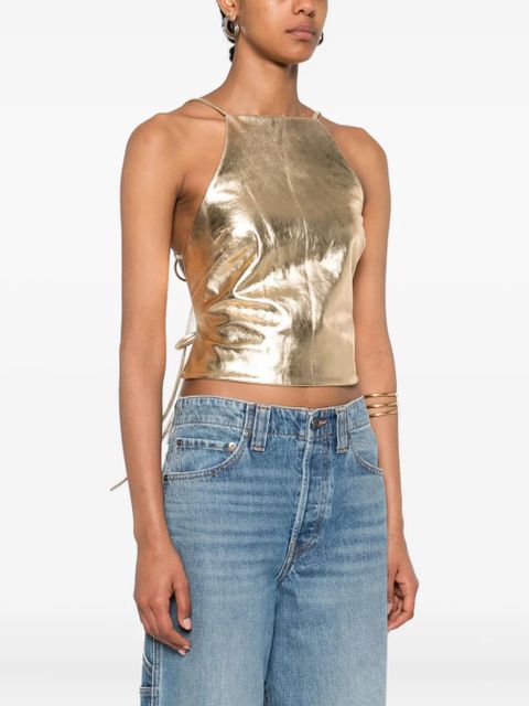 Cult Gaia Juhi top - Gold
