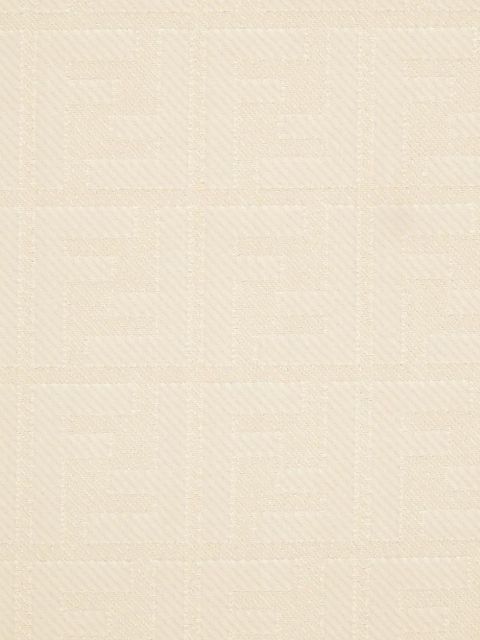FENDI logo-jacquard scarf - Neutrals