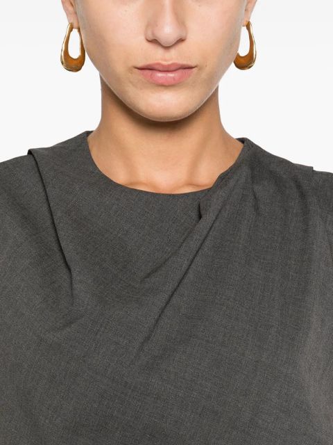 Róhe twisted sleeveless dress - Grey