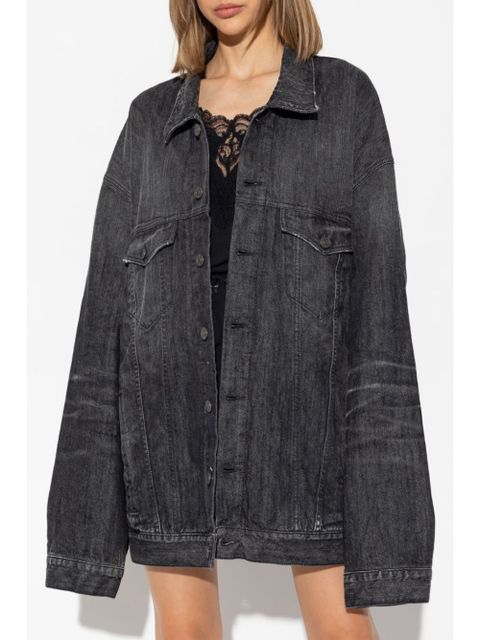 Balenciaga oversized denim jacket - Grey