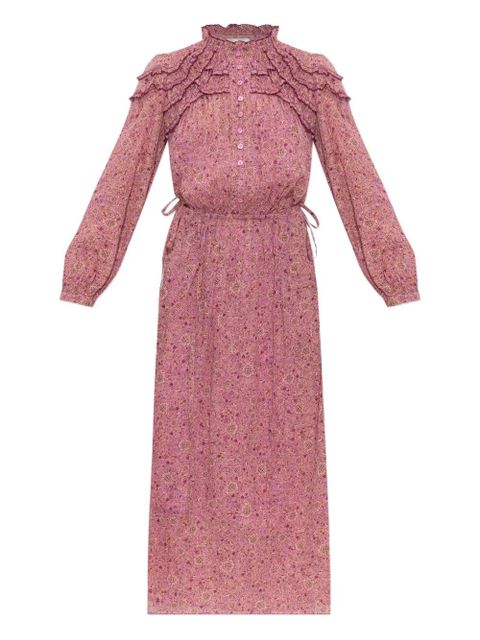 MARANT ÉTOILE floral-print midi dress - Pink - zdjęcie produktu nr 1