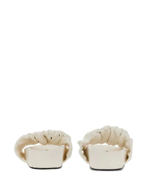 Jil Sander ruched-detail sandals - Neutrals - zdjęcie produktu nr 2
