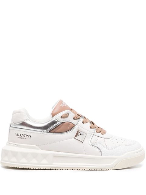 Valentino Garavani One Stud leather sneakers - White - zdjęcie produktu nr 1