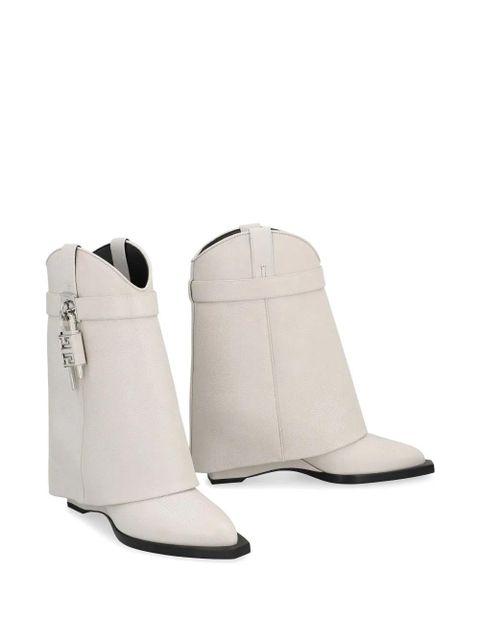 Givenchy 60mm Shark Lock Cowboy leather boots - White - zdjęcie produktu nr 2