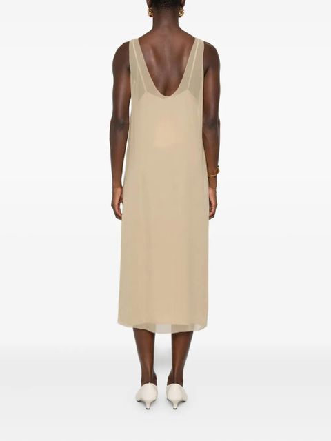 TOTEME slip midi dress - Neutrals