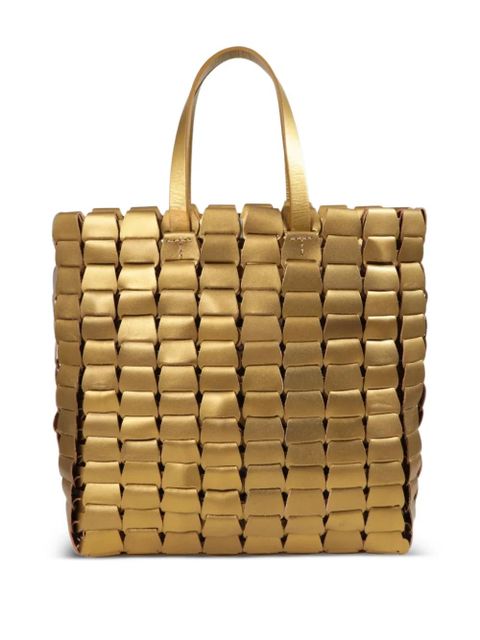 DRAGON DIFFUSION Link woven tote bag - Gold - zdjęcie produktu nr 2