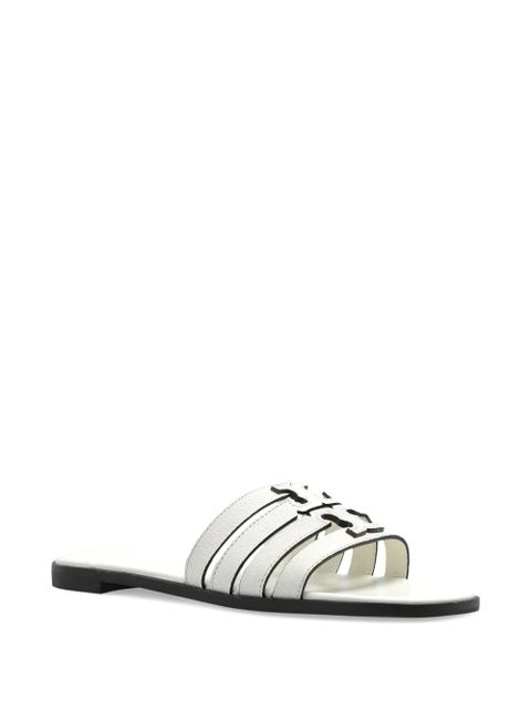 Tory Burch leather flat sandals - White - zdjęcie produktu nr 2
