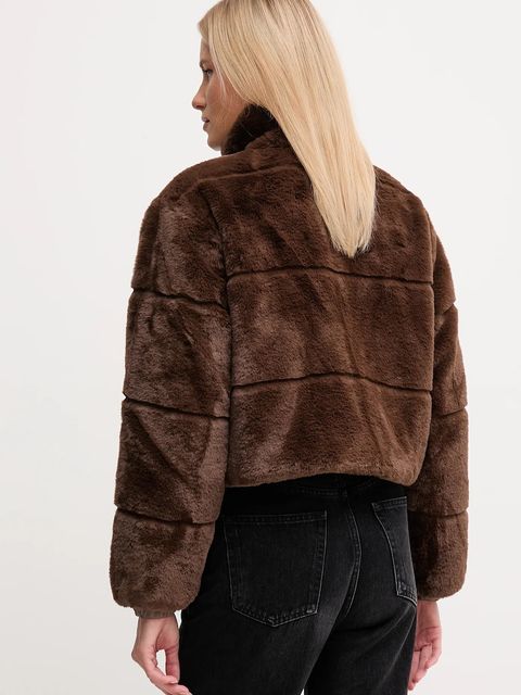 Save The Duck kurtka dwustronna YUKI kolor brązowy zimowa D32492W.FURY21