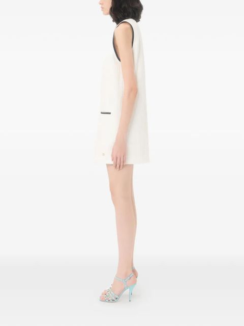 Valentino Garavani mini dress in Canestrello cotton tweed - Neutrals