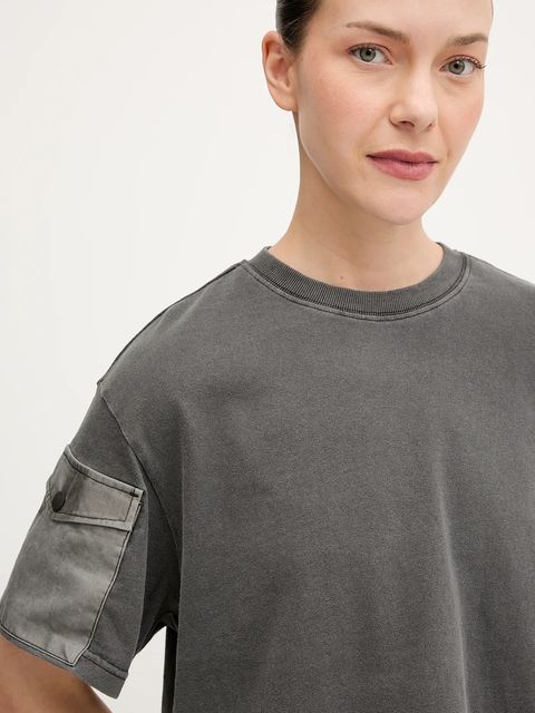 G-Star t-shirt bawełniany damski kolor szary D27193.C756