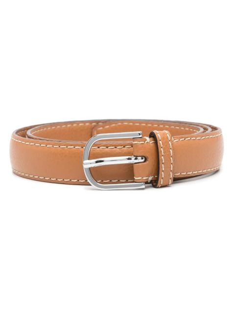 TOTEME pebbled leather belt - Brown - zdjęcie produktu nr 1