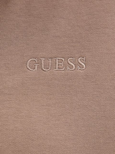 Guess bluza SOFIA damska kolor brązowy z kapturem gładka O5RQ01 KCO31