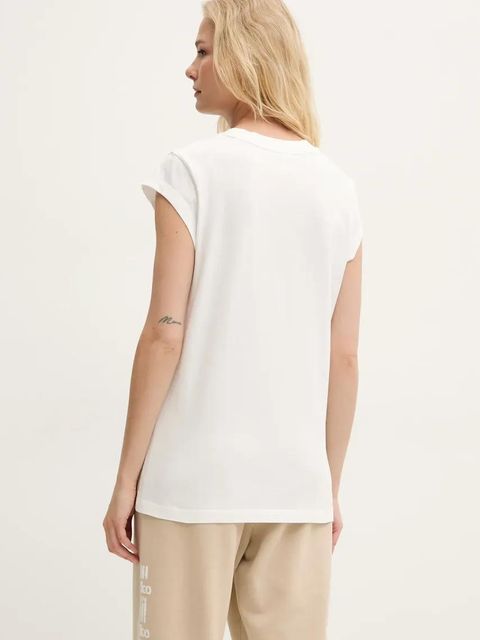 Pinko t-shirt bawełniany damski kolor biały 104603 A2DA