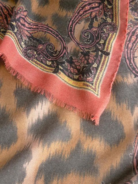 ETRO animal-motif scarf - Brown - zdjęcie produktu nr 2