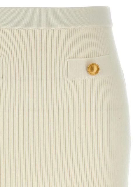 Alessandra Rich high waisted midi skirt - White - zdjęcie produktu nr 2