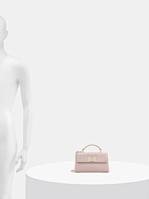 Furla torebka skórzana kolor różowy WE00423 ARE000 2814S